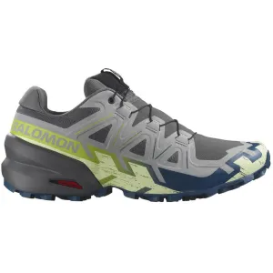 road to trail shoes Men's Speedcross 6 Trail Running Shoes Castlerock / Lime Cream / Poseidon