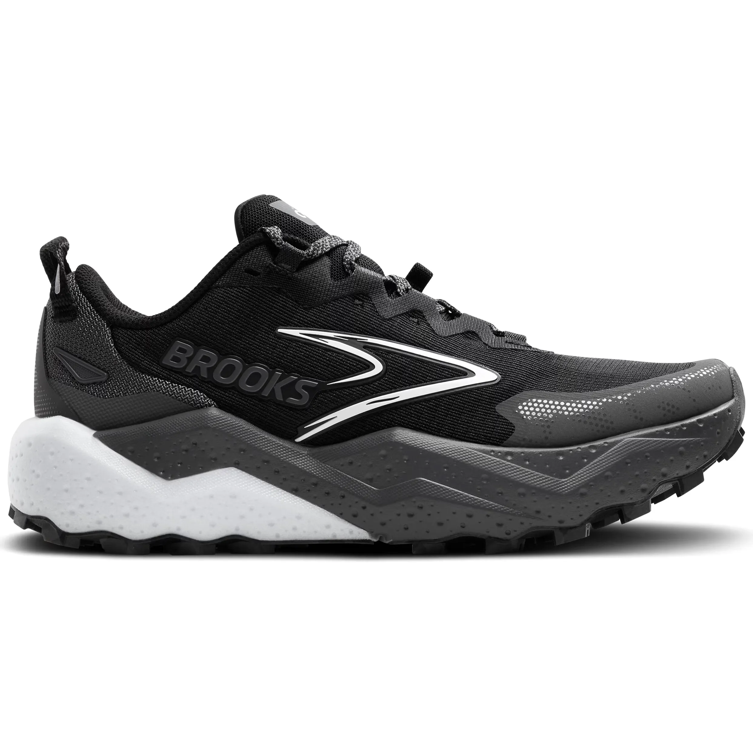 Eco Friendly Synthetics Men's Caldera 8 Trail Running Shoes Black / Blackened Pearl / White