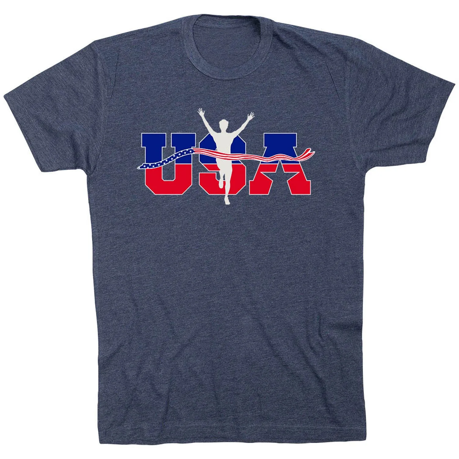 Running Short Sleeve T-Shirt - USA Runner Versatile Design