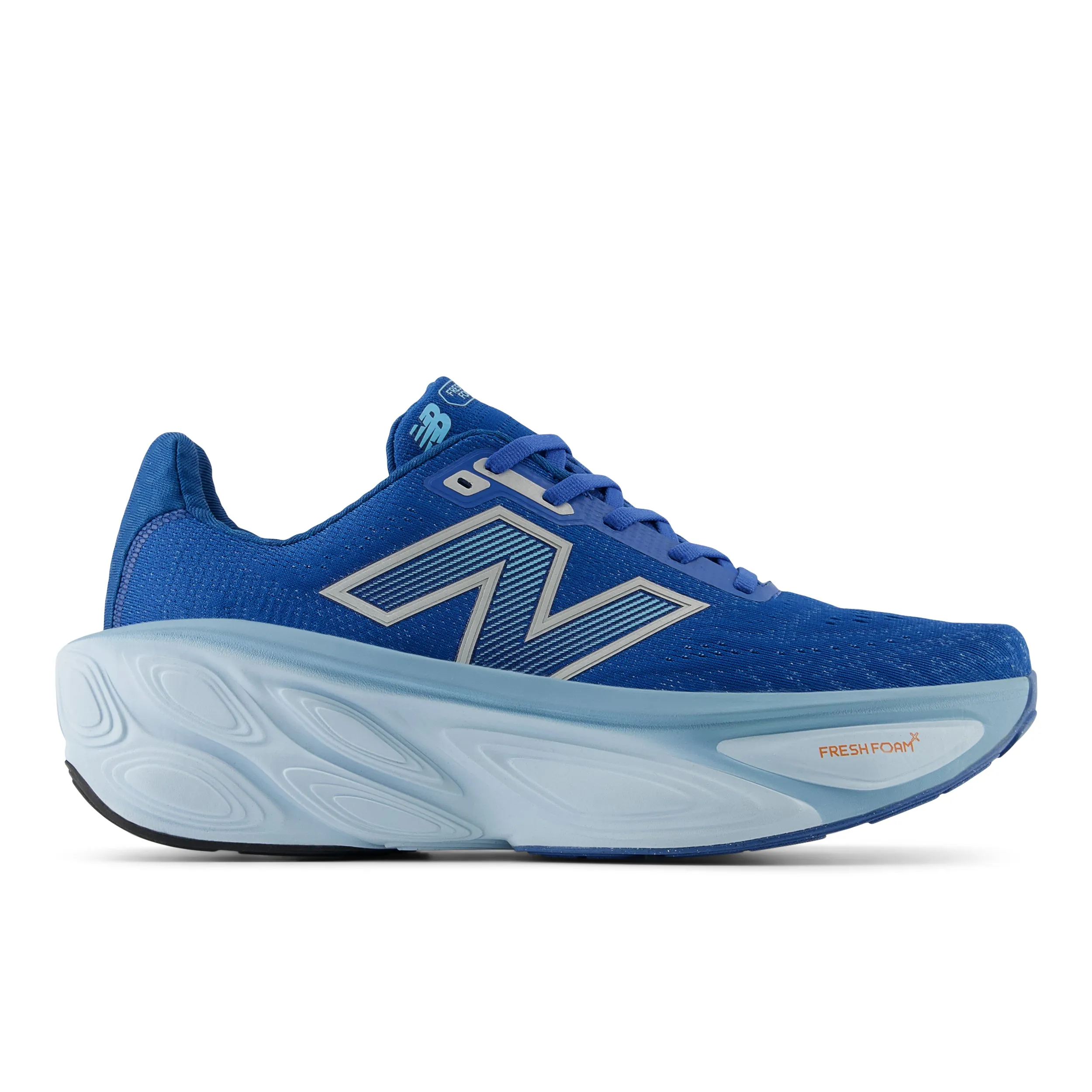 Men's Fresh Foam X More v5 (LB - Blue Agate/Quarry Blue/Silver Metallic) running clubs running in the night shoes