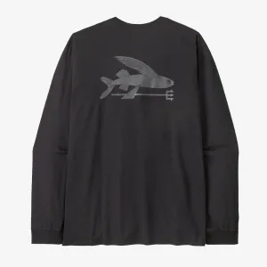 Men's Long-Sleeved Flying Fish Responsibili-Tee? Winter Fashion Glitter Fit