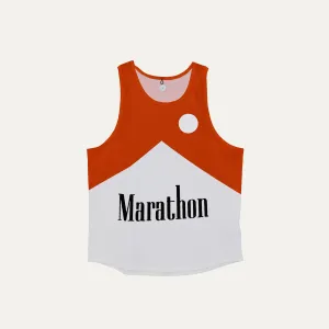 Participation Co. Unisex Marathon Red Singlet Versatile Fashion