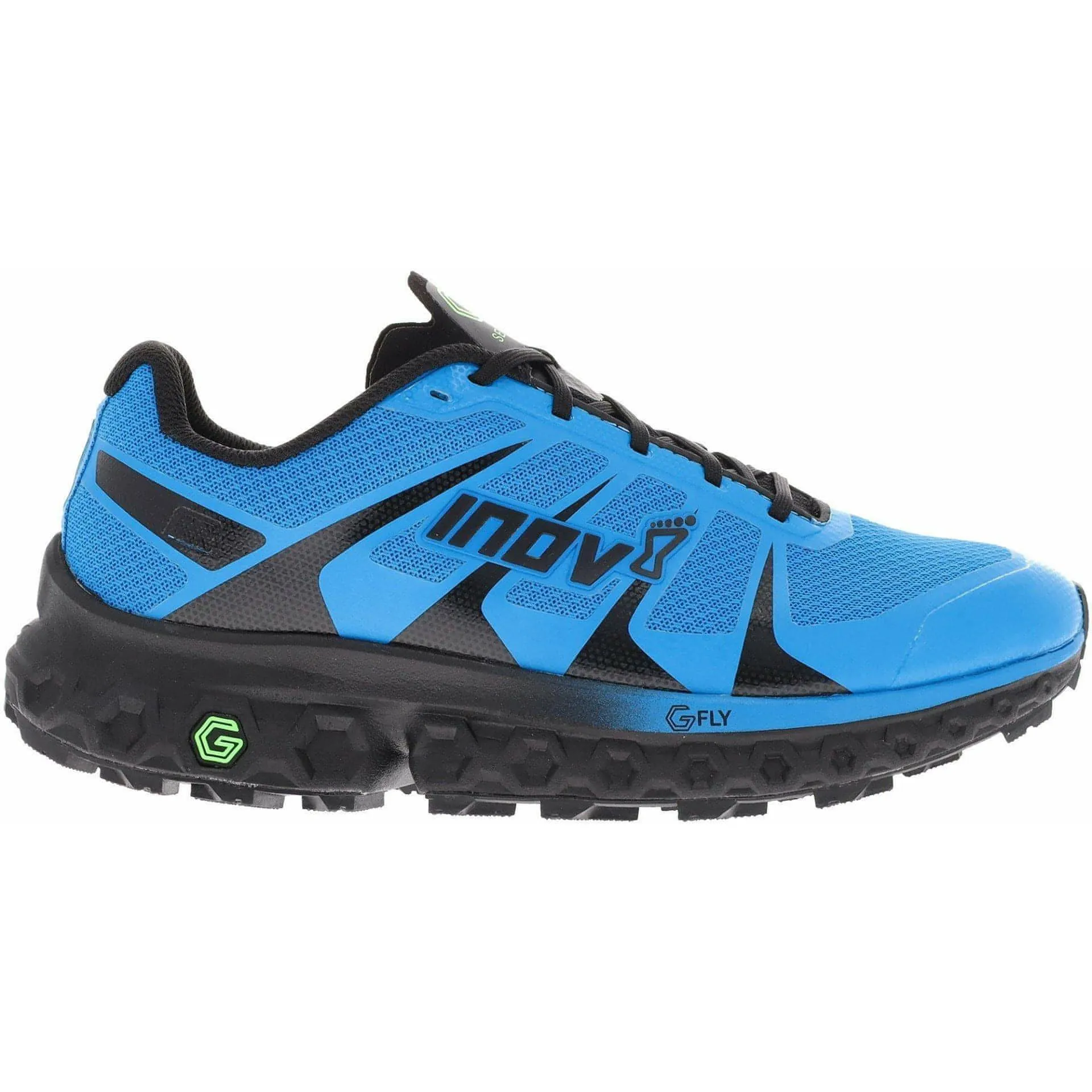 icy terrain sneakers Inov8 TrailFly Ultra G 300 Max Mens Trail Running Shoes - Blue