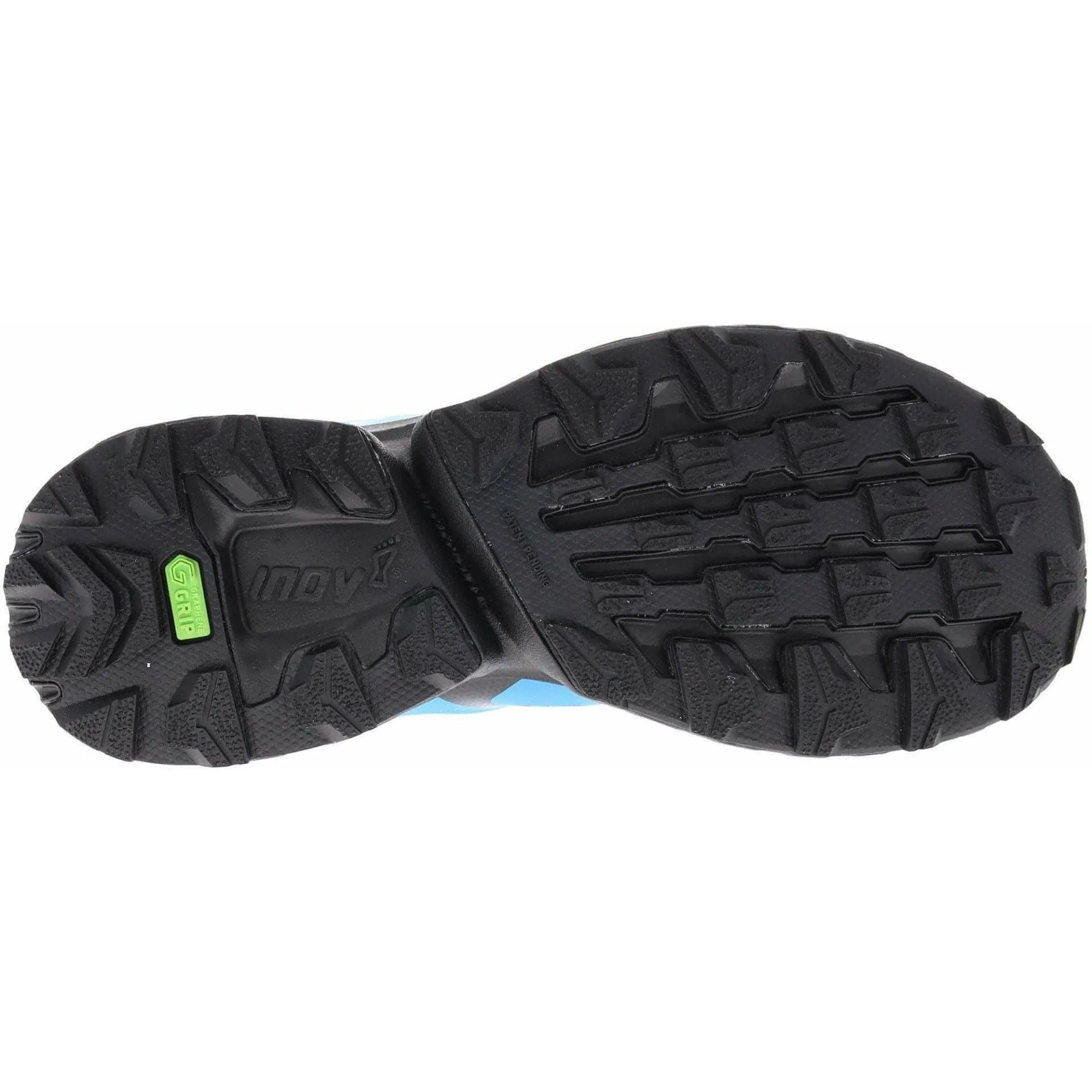 ultra trail running shoes Lace Lock Mechanism Inov8 TrailFly Ultra G 300 Max Mens Trail Running Shoes - Blue