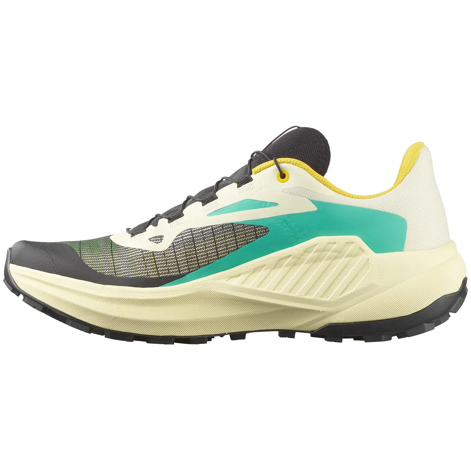 Men's Genesis Trail Running Shoes Transparent Yellow / Black / Willowherb Wide Fit Option