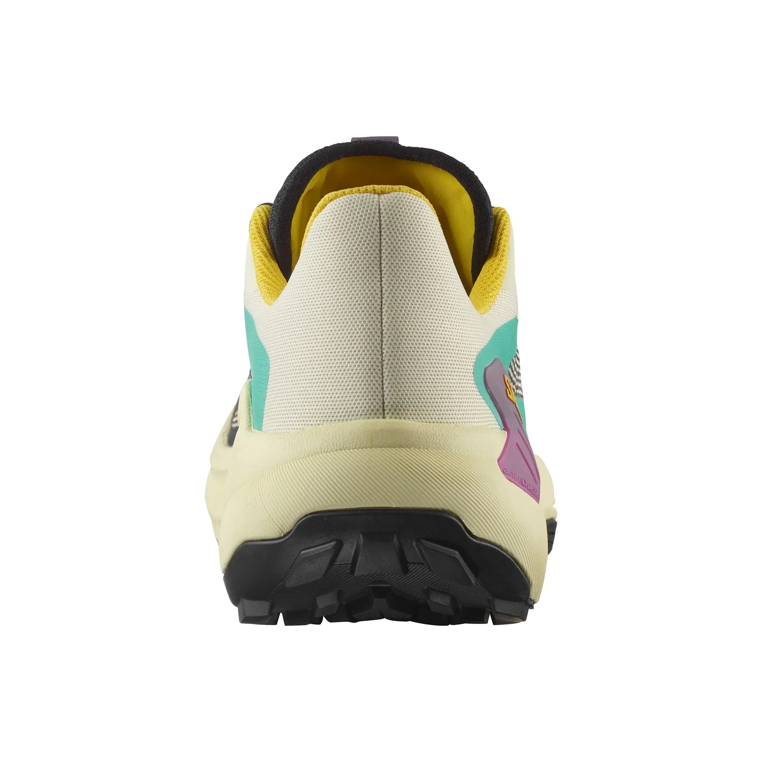 Men's Genesis Trail Running Shoes Transparent Yellow / Black / Willowherb Impact Reduction Sole Units Seamless construction