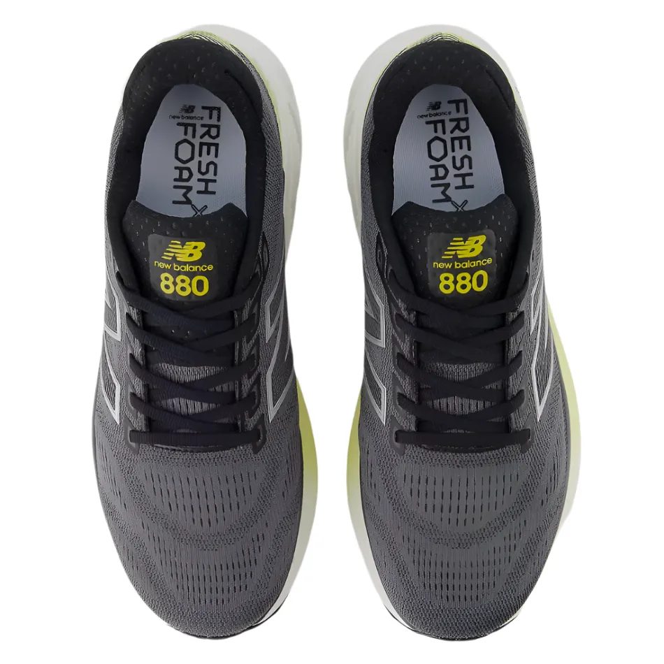 Men's New Balance Men's 880 V15 Running Shoes in Black/Winter Grass/Castlerock AW25