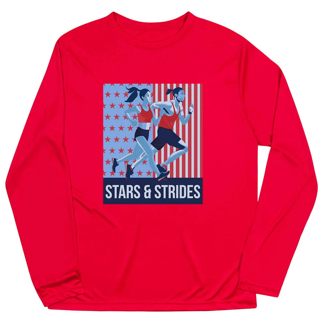 Men's Running Long Sleeve Performance Tee - Stars and Strides Daily Trend Look Perfect Layer Wear
