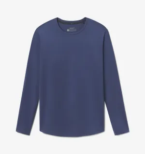 Men's Ultra Long Sleeve (Harbor Blue) DoubleLayeredEdging