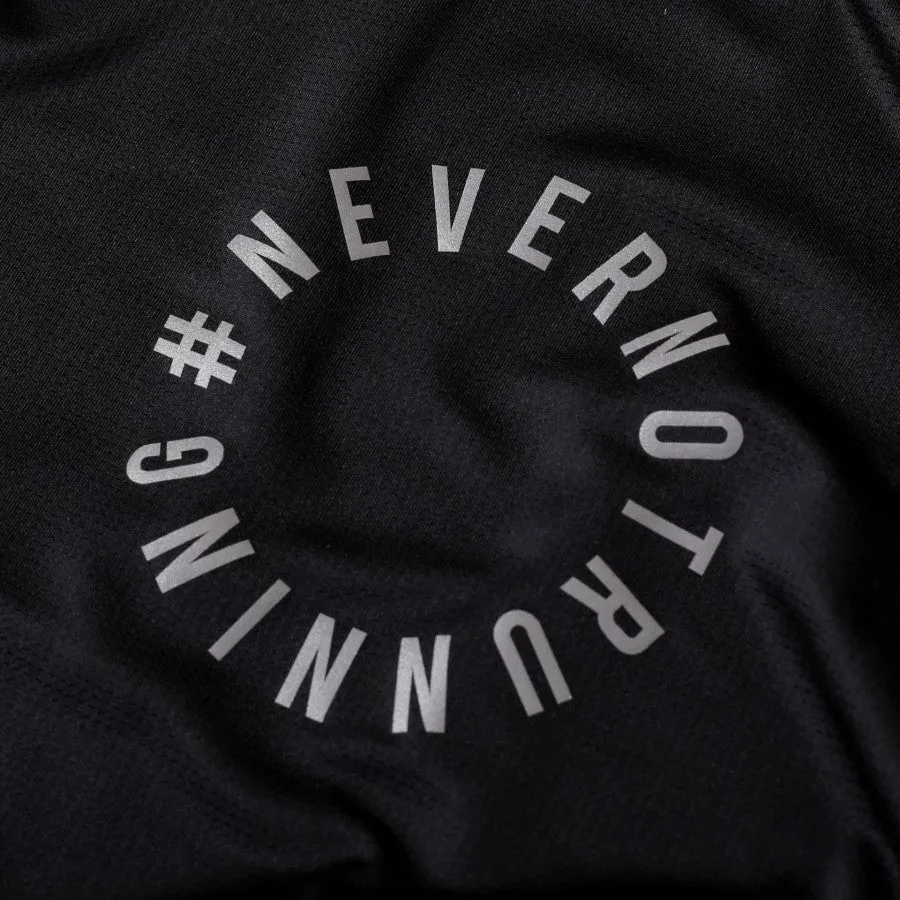 Air Move OdorResistantClothing Volt and Fast Men's Bolt Running Jersey Never Not Running - Black