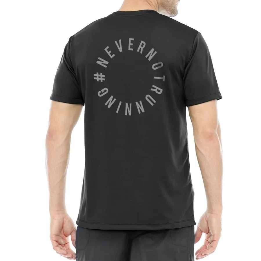 Cozy Vibe Volt and Fast Men's Bolt Running Jersey Never Not Running - Black