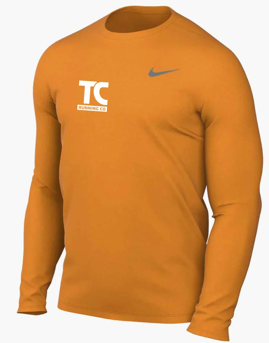 Men??s Nike x TCRC Legend Long Sleeve Tee (873 - Bright Ceramic/White) Rich Tone Rain Proof