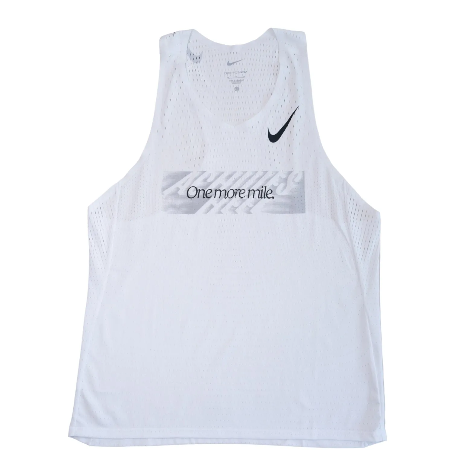 construction x Achilles Heel Men's 'One More Mile' AeroSwift ADV Running Vest Summit White / Black