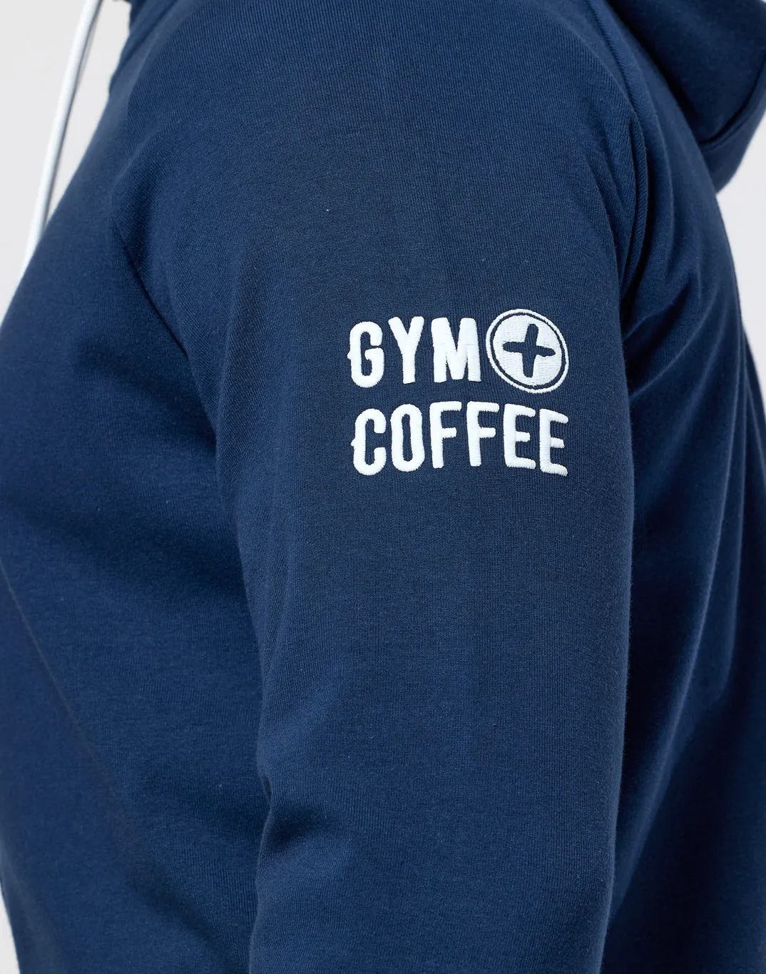 Rain Ready High Collar Style Gym   Coffee Chill Full Zip (Mens) - Petrol Blue