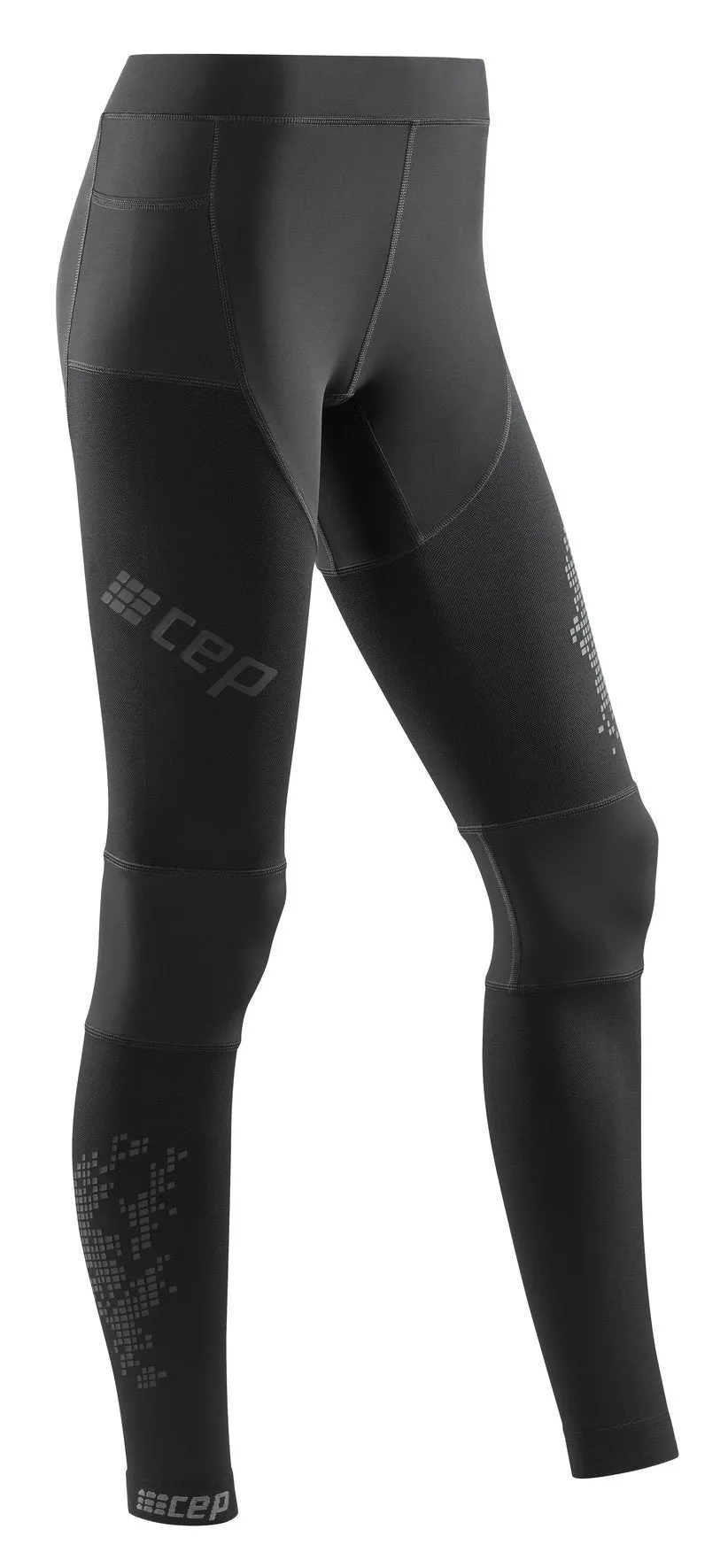 Non Roll Waistband Lounge Comfort CEP | Compression Run Tights 3.0 | Men's | Black