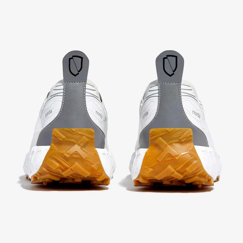 forest trail shoes maximum grip trail shoes Men's 001 Running Shoe - White/Gum - Regular (D)