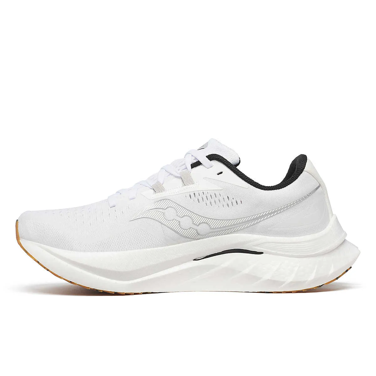 low - mileage shoe performance Saucony Men's Endorphin Speed 4 (White / Gum)