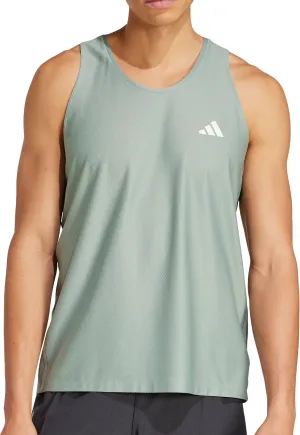 Street Ready adidas Own The Run Mens Running Vest - Green
