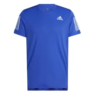 Comfortable Look adidas Own The Run Short Sleeve Men's Running Tee - Blue Roomy Fit