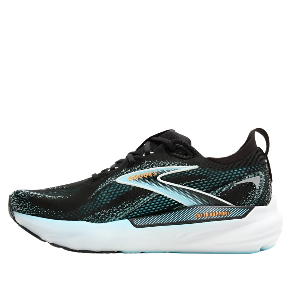 Comfort Ventilation Brooks Men's Glycerin GTS 22 Running Shoes in Black/Atomizer/Blazing Orange AW25