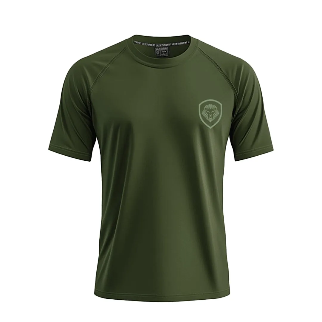 Luxury clothing Trendy Comfort Fit Future Looks Bright Army Green Performance Short Sleeve T-Shirt