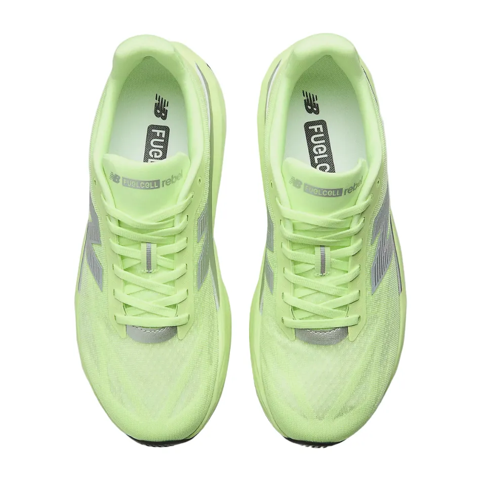 New Balance Men's Fuelcell Rebel v5 Running Shoes in Mint Flash/Lab Green/Silver Metallic AW25 long - lasting shoes
