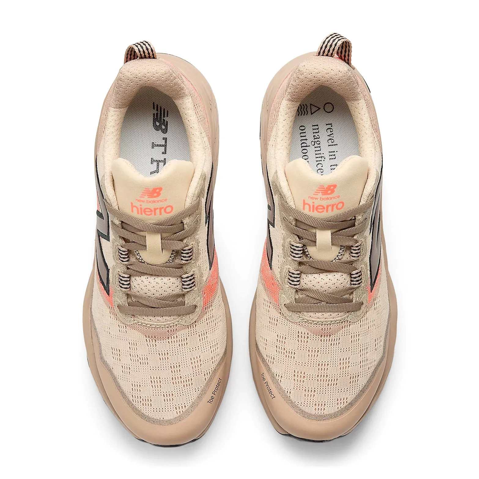 Men's Fresh Foam X Hierro v9 Trail Running Shoes Desert Clay / Earth Shadow / Urgent Red Eva Midsole crossfit trail shoes