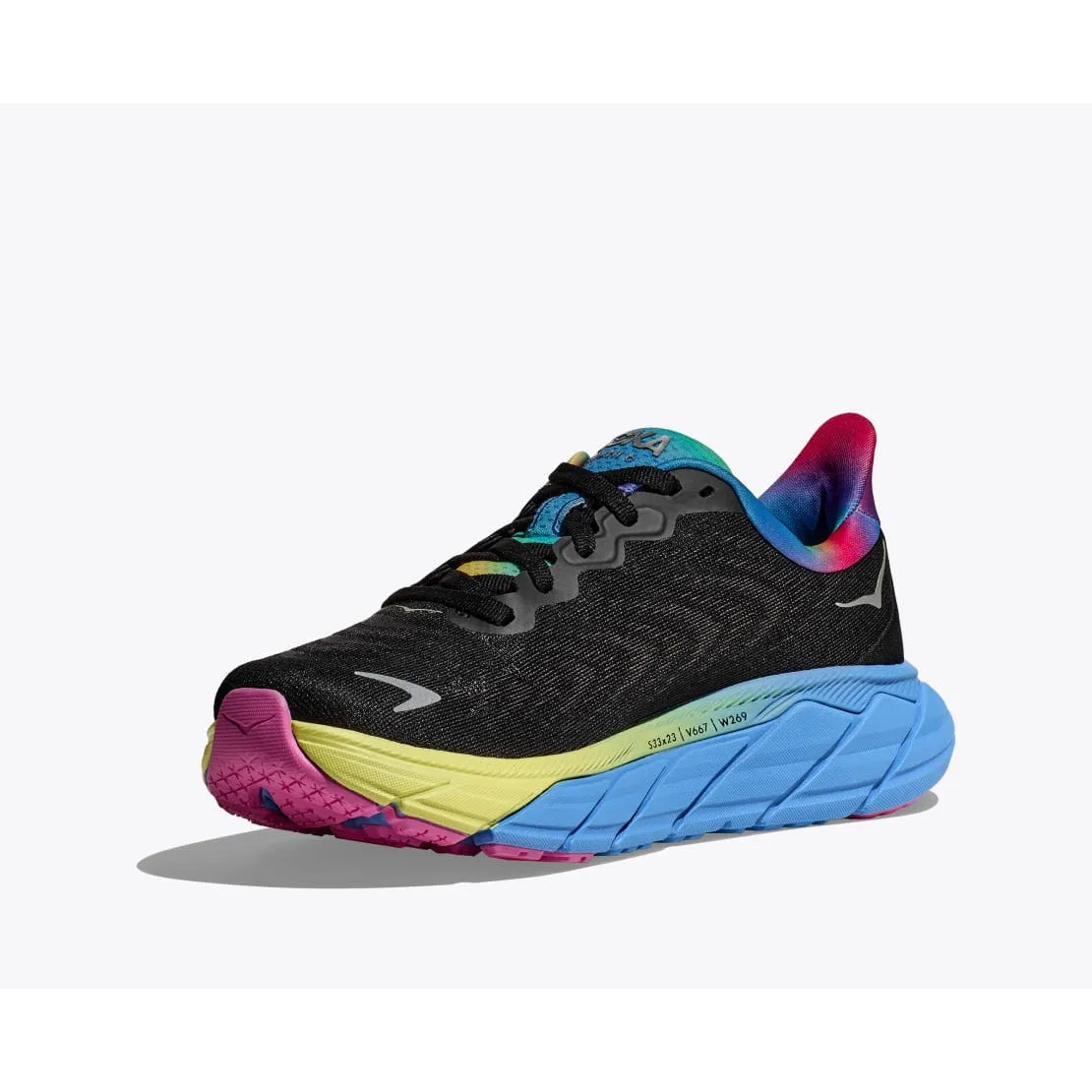 impact - reduction Hoka Men's Arahi 6 (Black/Silver)