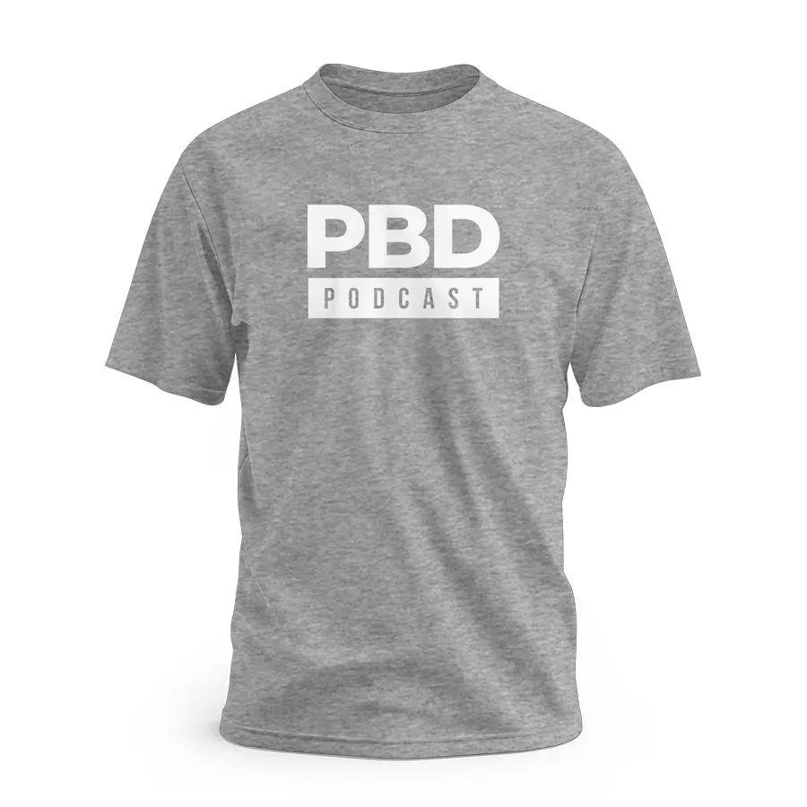 PBD Podcast Grey Short Sleeve T-Shirt Informal charm