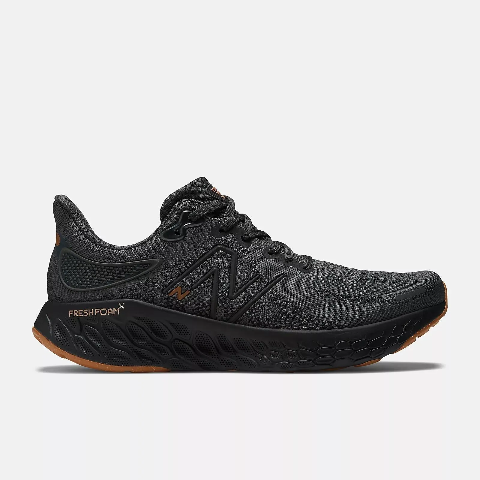 New Balance Men's Fresh Foam X 1080v12 (Blacktop with black and copper metallic) hypoallergenic High - end