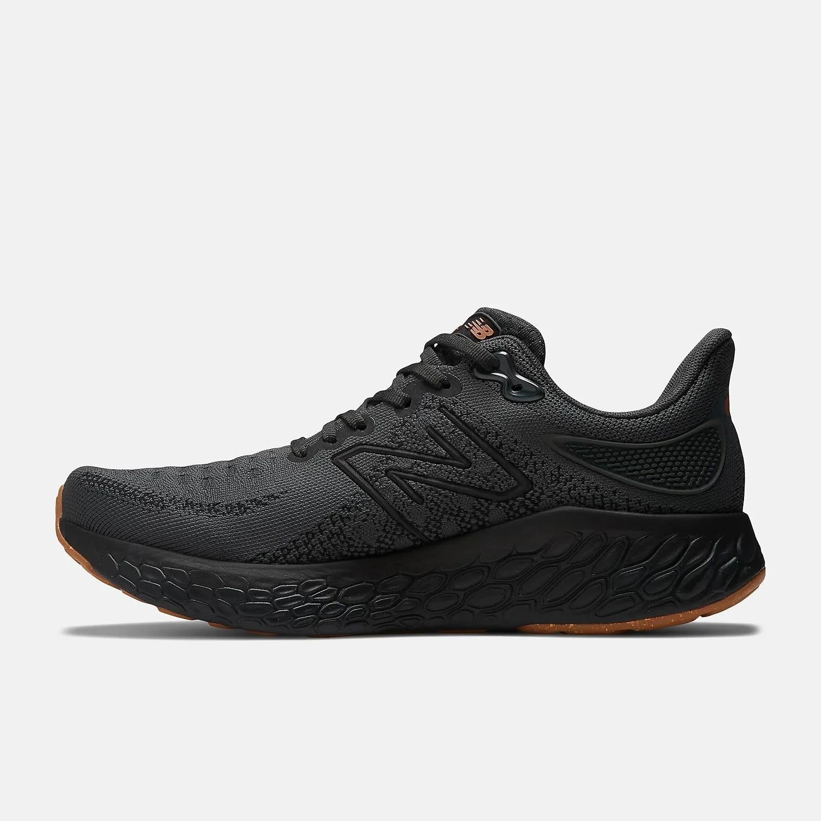 New Balance Men's Fresh Foam X 1080v12 (Blacktop with black and copper metallic) Ventilated Upper Construction