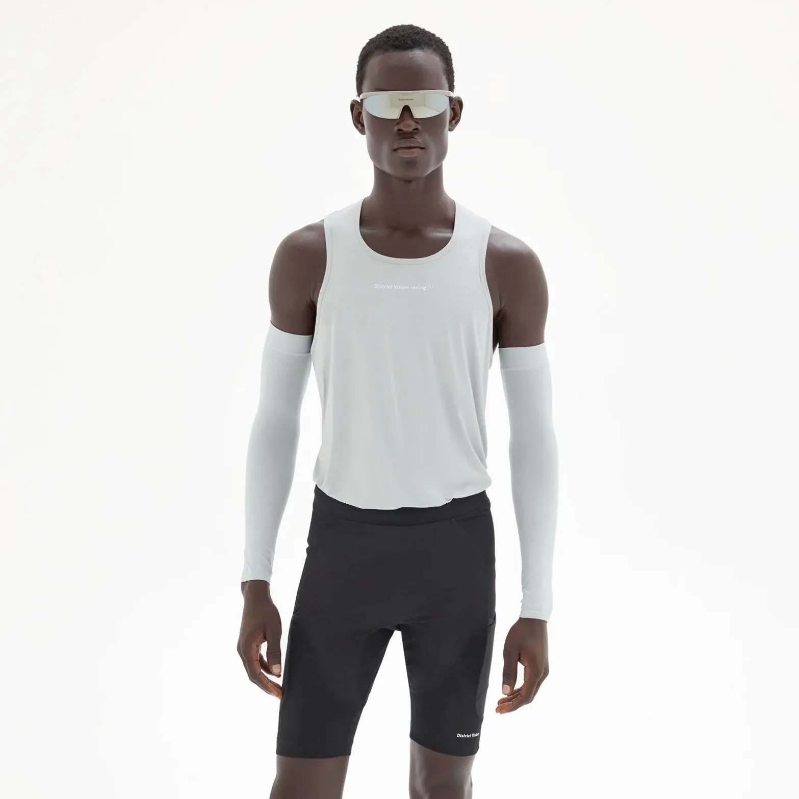 Ribbed collar Men's Ultralight Aloe Singlet Granite