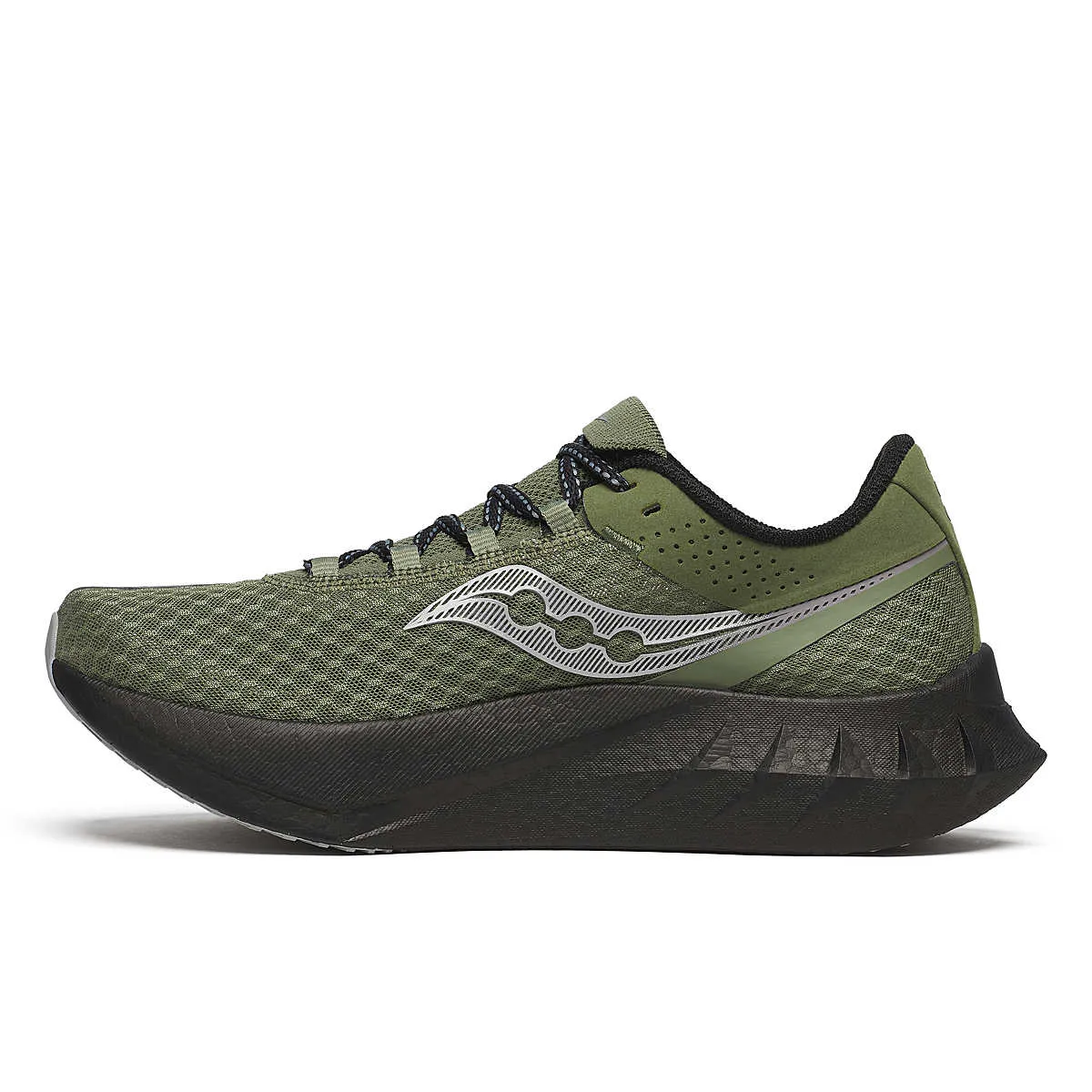 abstract - design shoes track running gear Saucony Men's Endorphin Pro 4 (Olivine / Black)