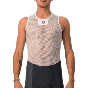 Castelli Core Mesh 3 Sleeveless Mens Cycling Base Layer - White Low - end Secure Fit Design