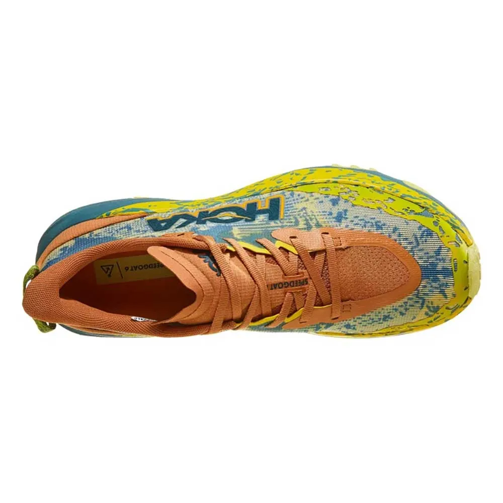 Men's Speedgoat 6 Trail Running Shoe - Terra Cotta/Mountain Fog - Regular (D) Microfiber Stabilizers