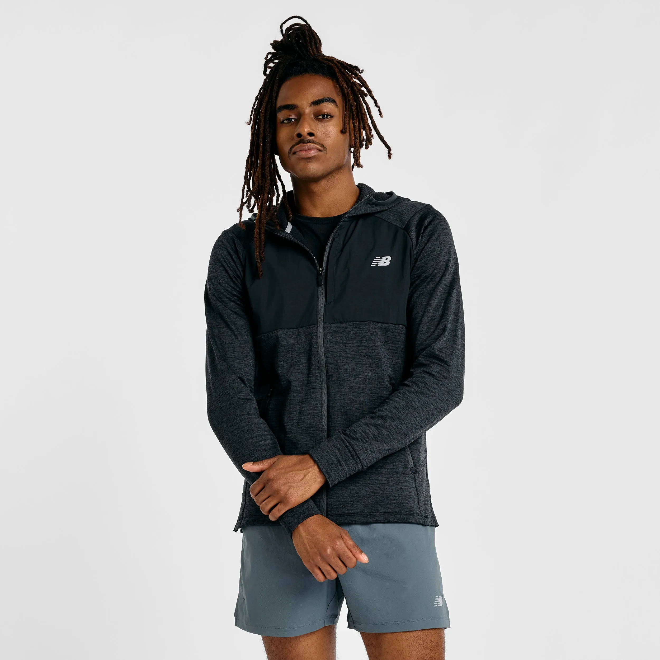 Daily Style Men's Heat Grid Hoodie (BK - Black)