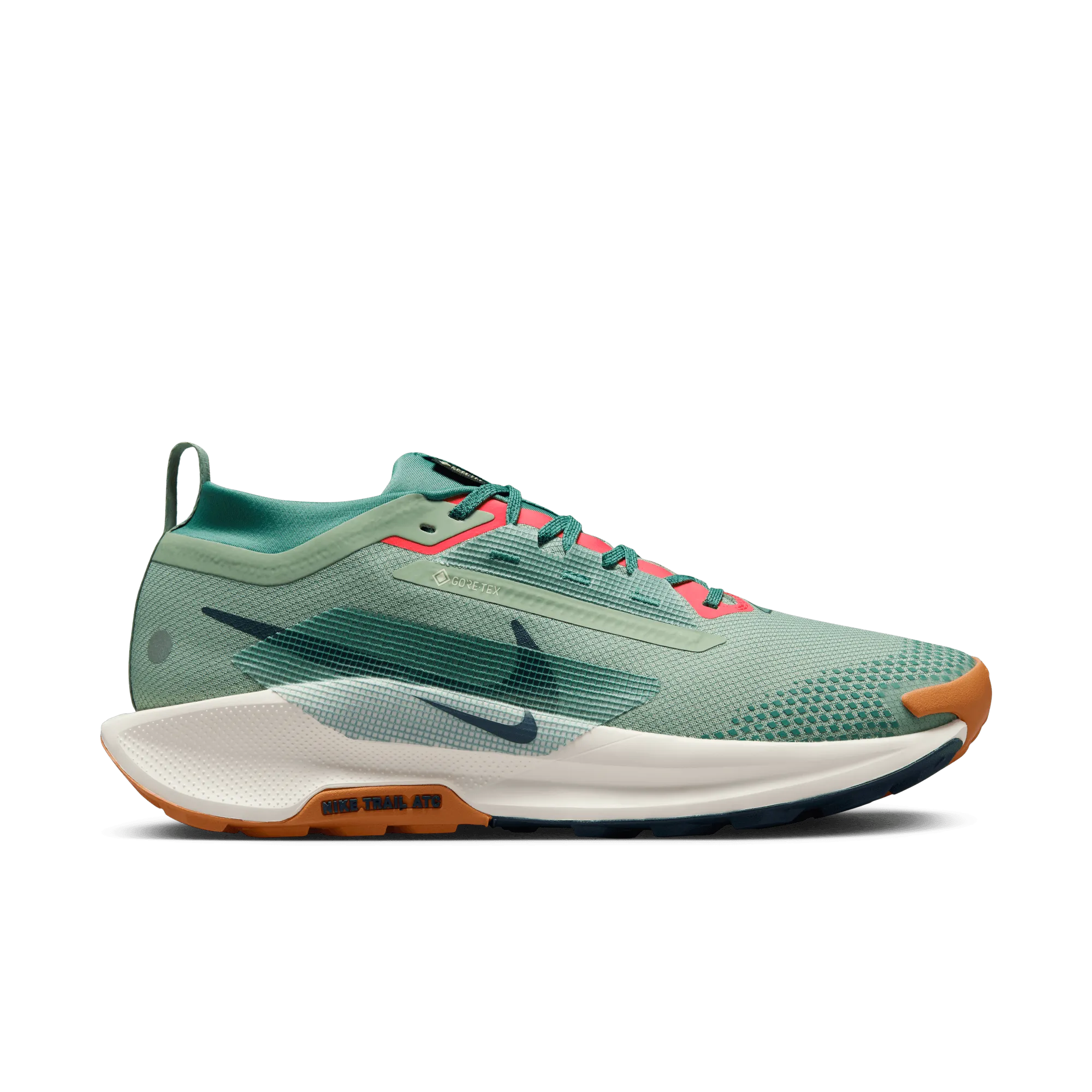Men??s React Pegasus Trail 5 GORE-TEX (300 - Jade Horizon/Armory Navy-Bicoastal) Heel Lock Technology
