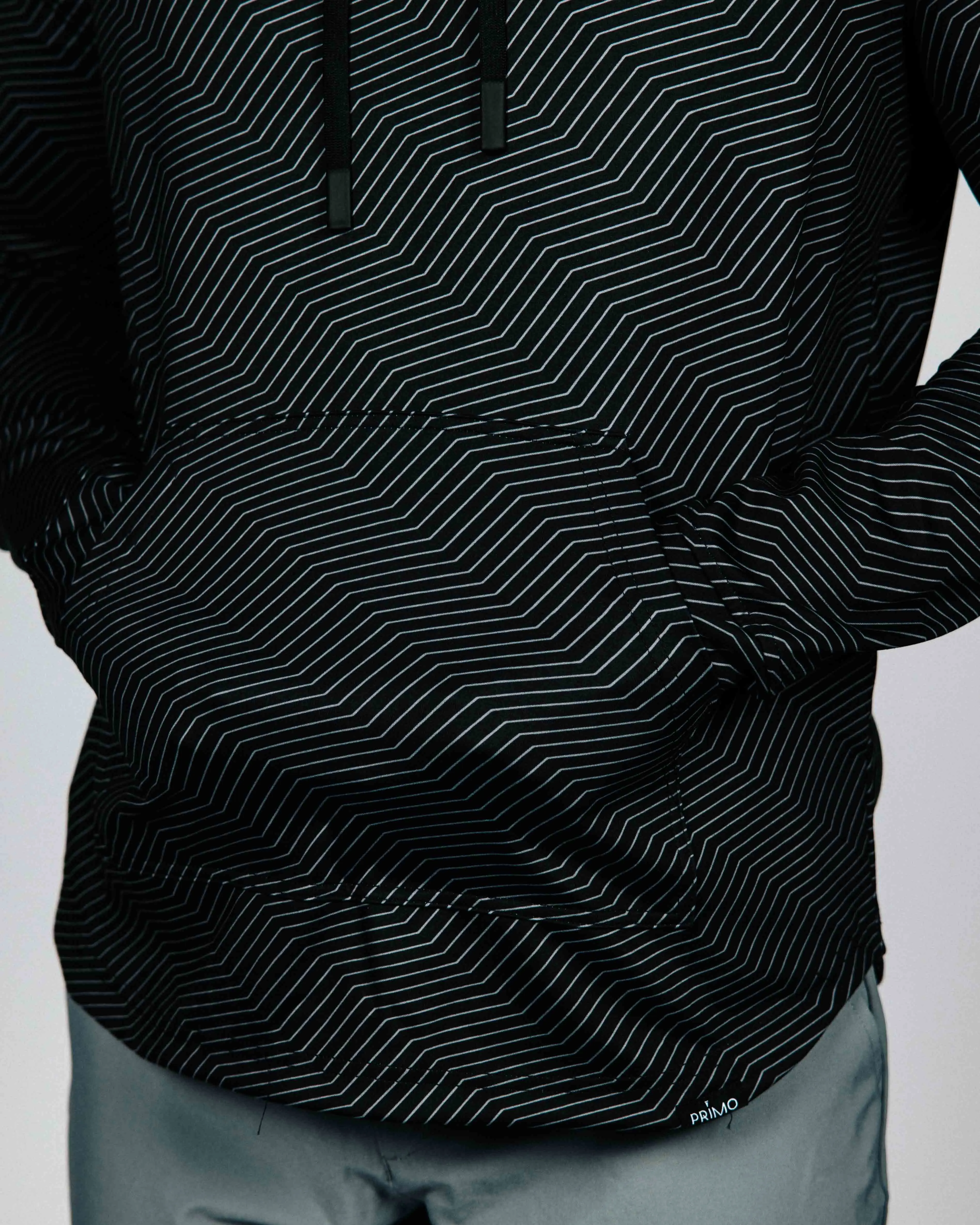 Black Chevron Golf Hoodie Active Comfort