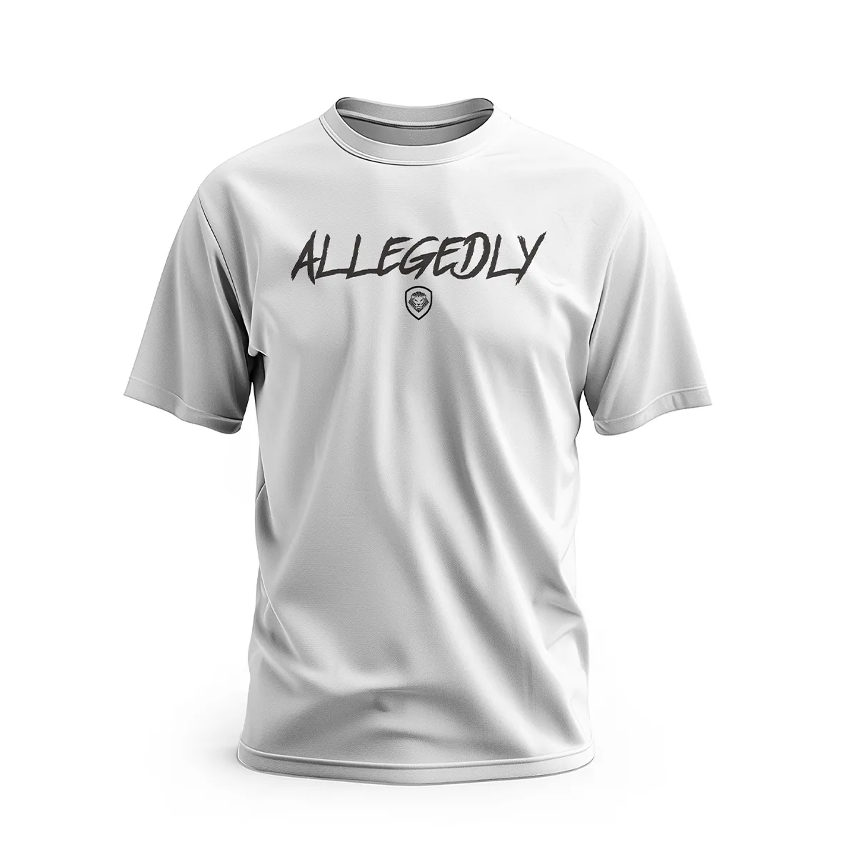 Allegedly White Short Sleeve T-Shirt Urban Fit Durable Material