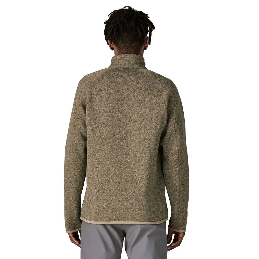 Men's Better Sweater 1/4 Zip - Seabird Grey Running Gear Contrast Trim