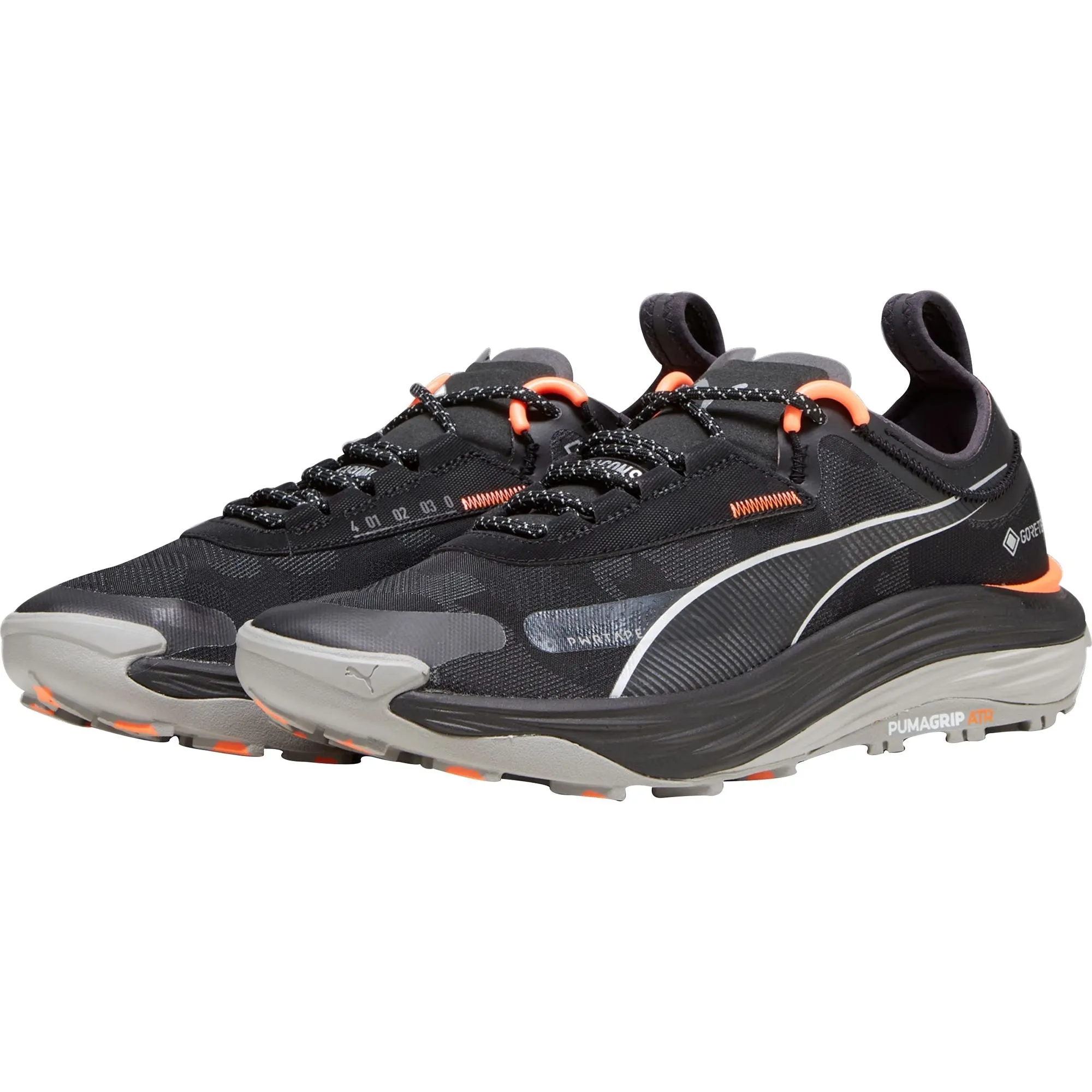 Puma Voyage Nitro 3 GORE-TEX Mens Trail Running Shoes - Black Ergonomic Design Impact Dispersion Tech