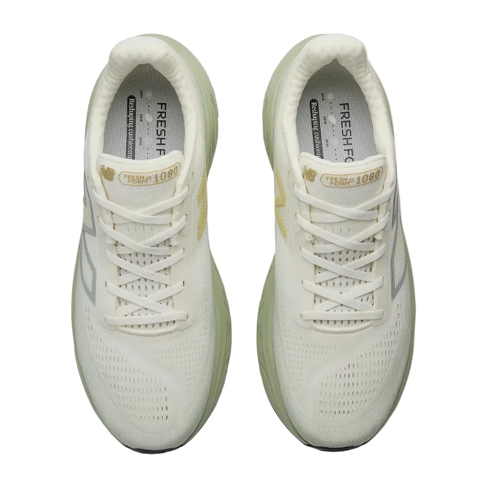 New Balance Men's 1080 V14 Running Shoes in Garter Snake/Sea Salt/Silver Metallic AW25 technology - brand shoes lycra running gear