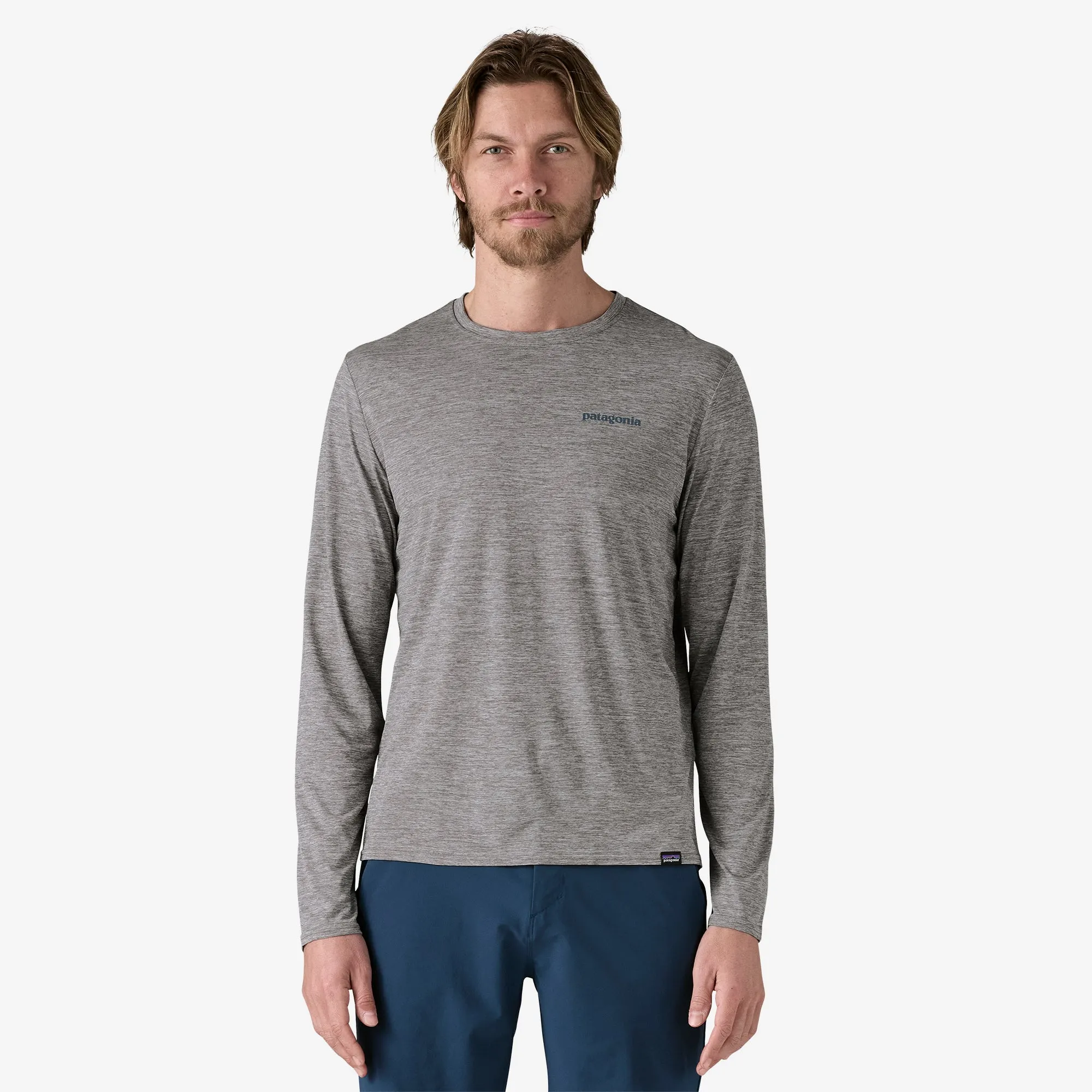 Beach Ready Men's Long-Sleeved Capilene? Cool Daily Graphic Shirt - Waters