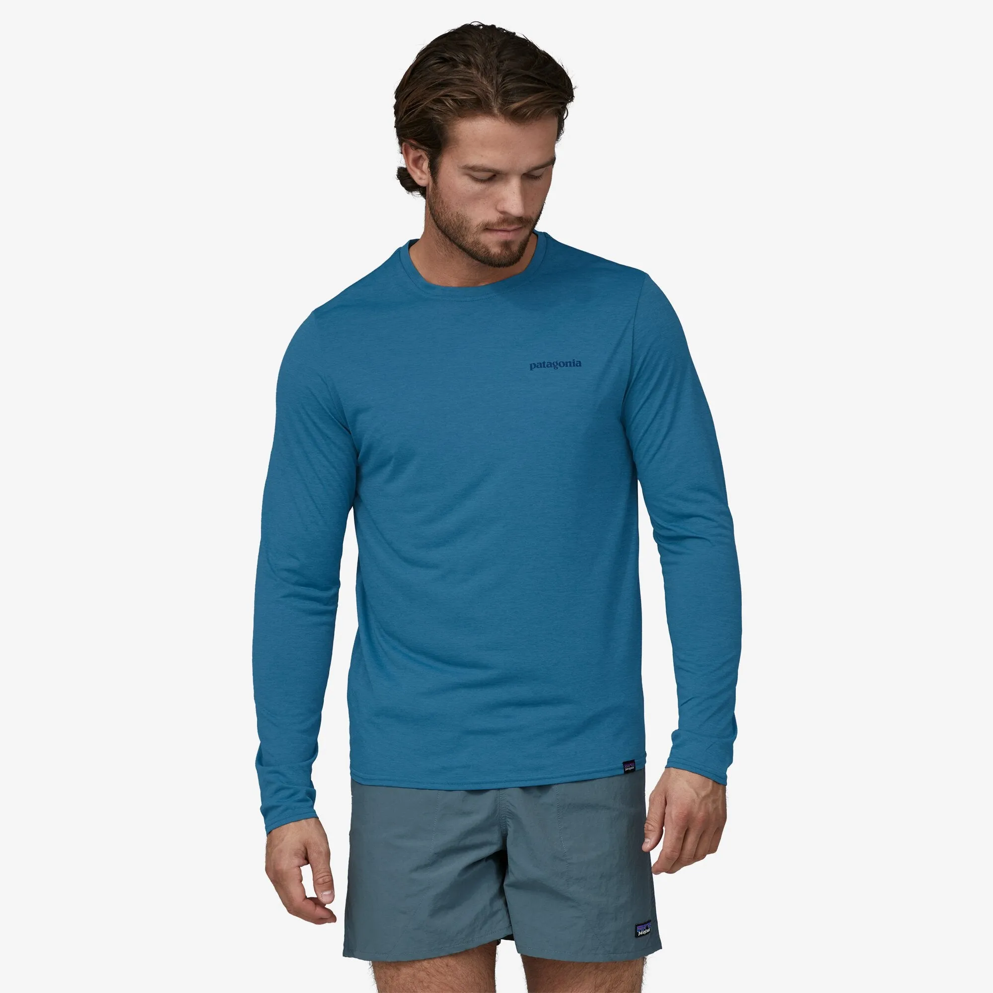 Men's Long-Sleeved Capilene? Cool Daily Graphic Shirt - Waters Durable Stitching FlexibleFit