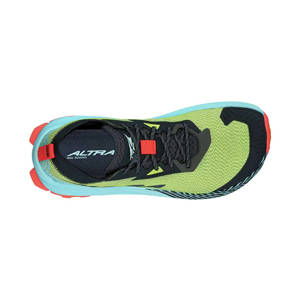 Reinforced Heel Counter Men's Olympus 275 Trail Running Shoe - Black/Yellow - Regular (D)