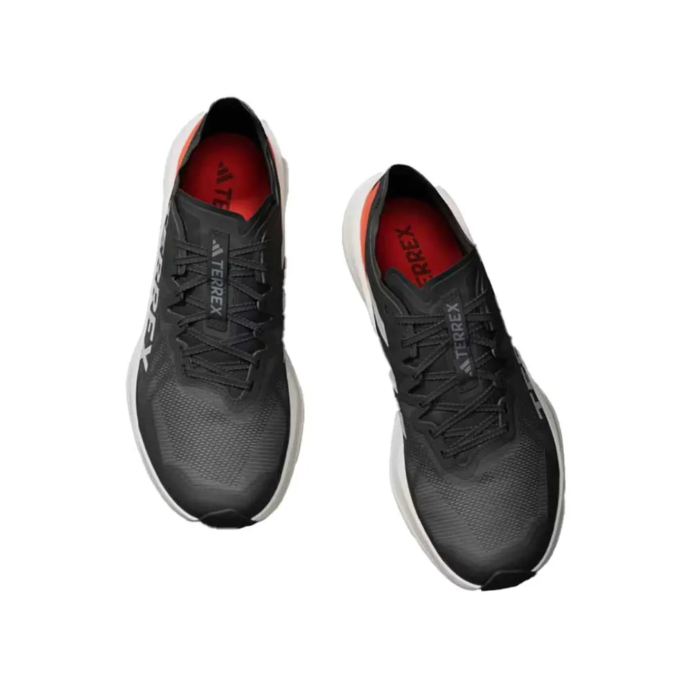Men's Terrex Agravic Speed Trail Running Shoe - Core Black/Grey One/Impact Orange - regular (D) supportive running shoes