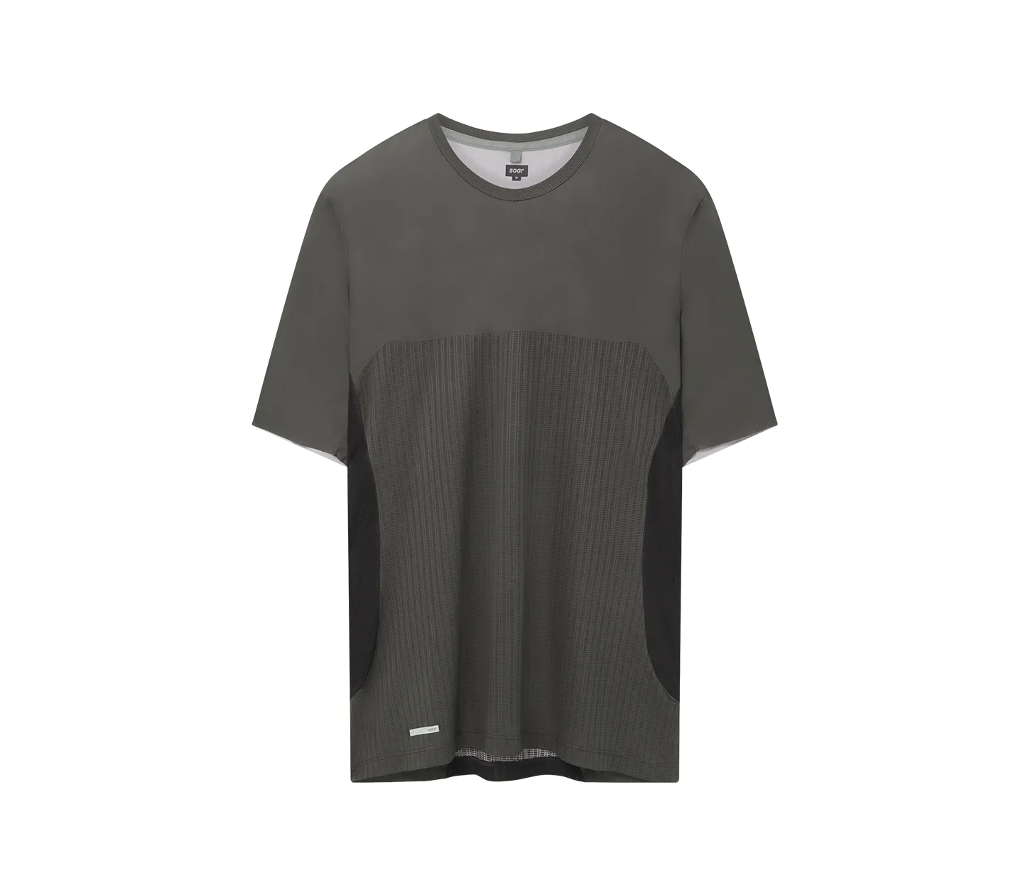 Slim Silhouette Men's Hot Weather T | Black/Forest Grey