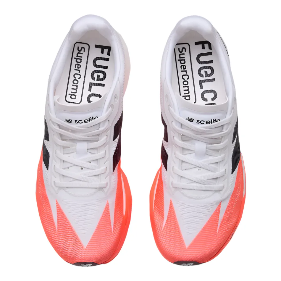 Shock Absorbing Insole New Balance Men's FuelCell SuperComp Elite v5 Running Shoes in Urgent Red AW25