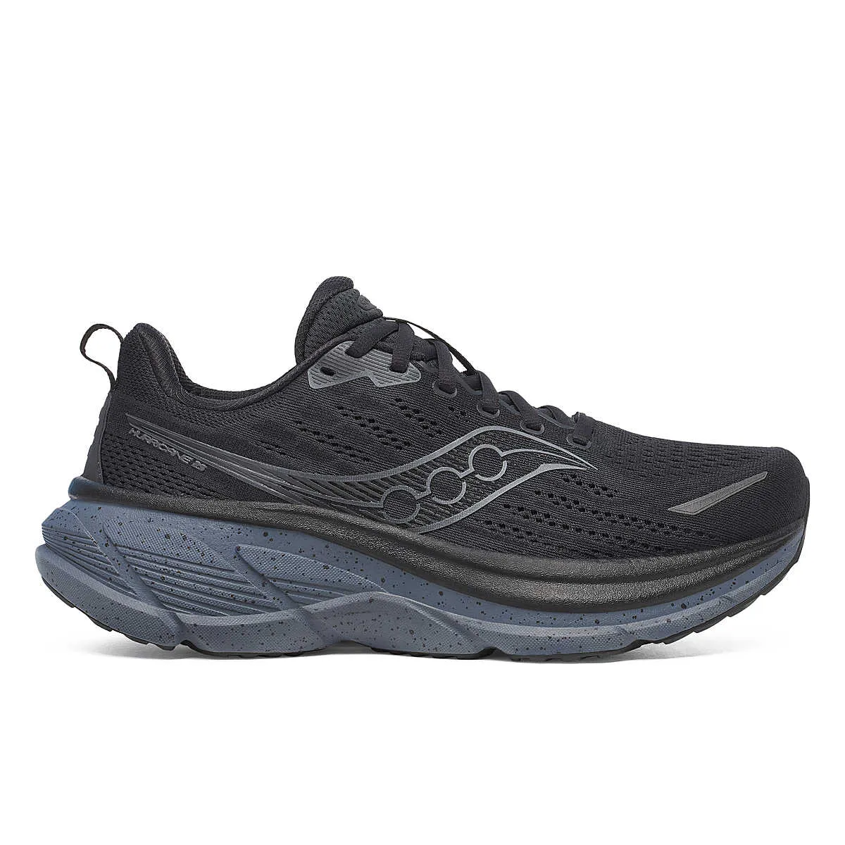 Saucony | Hurricane 25 | Men's | Black/Shadow moisture - wicking feature