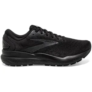Brooks Women's Ghost 16 Wide Fit Running Shoes Black / Black / Ebony Anti-microbial